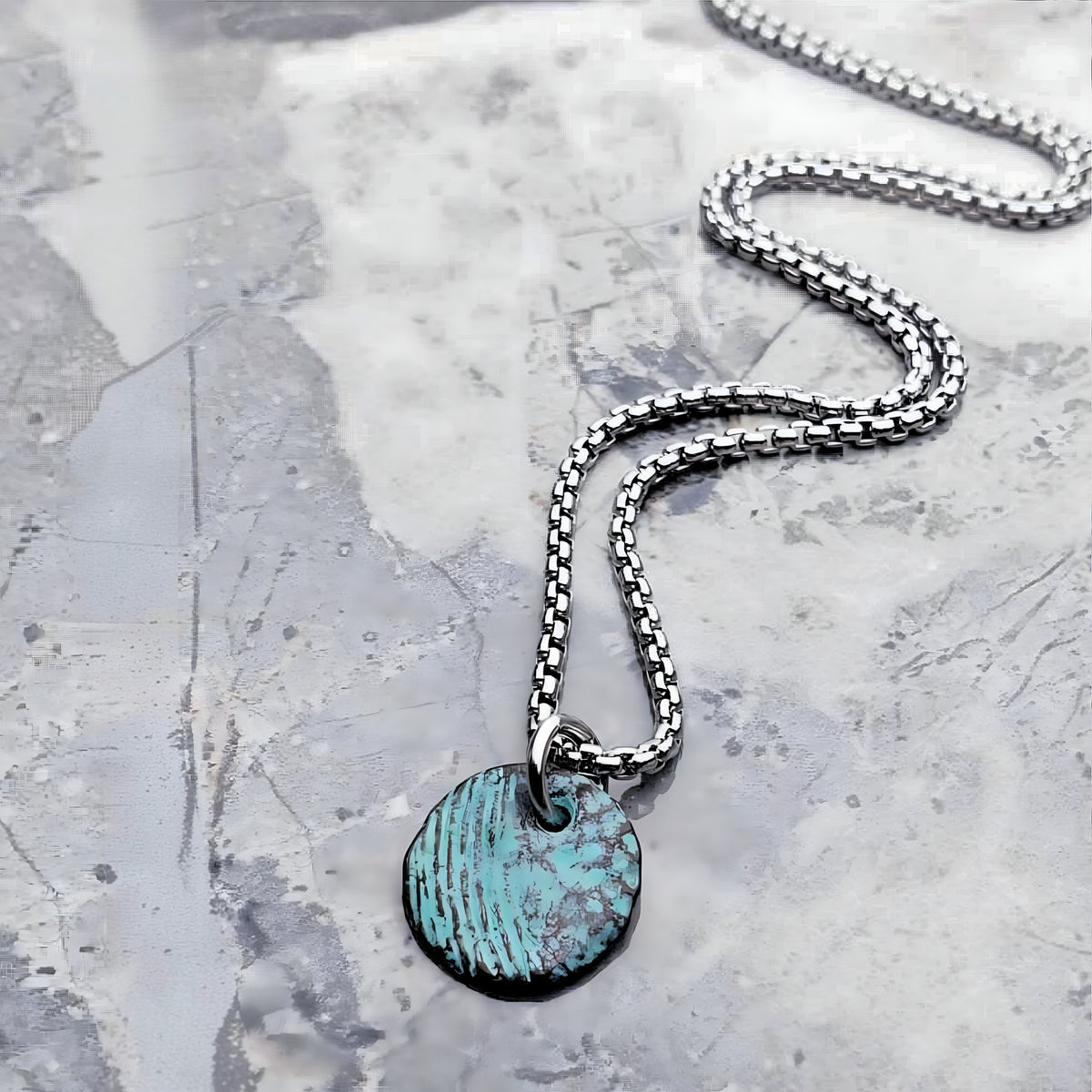 Collana con moneta rustica di Mykonos