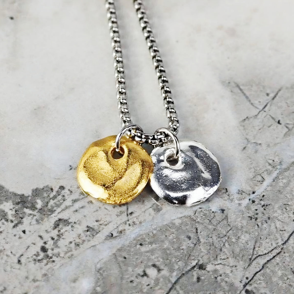 Collana con doppio disco di Mykonos