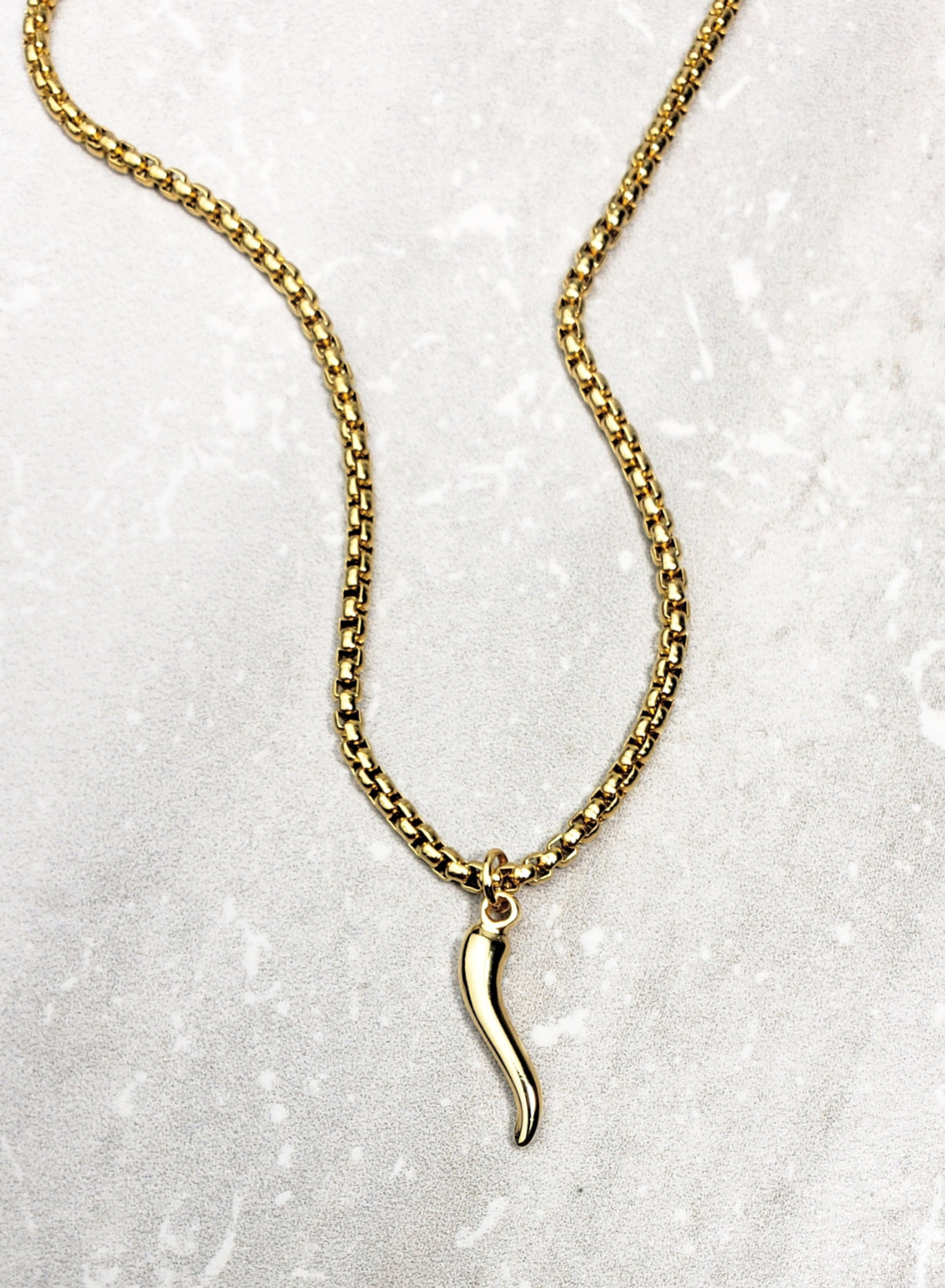 Gold Cornicello Necklace