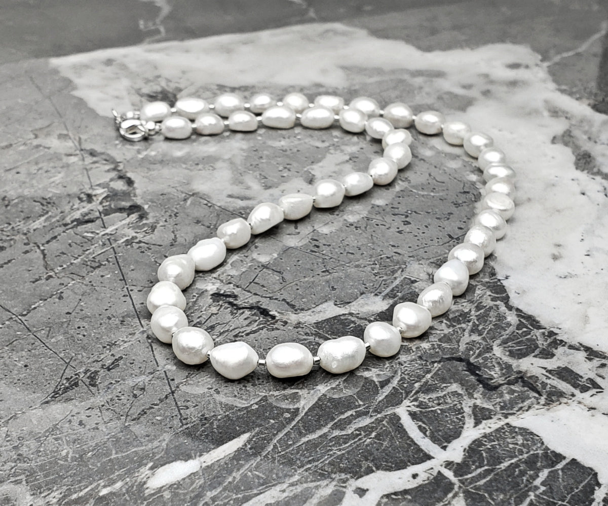 Pearls & Silver Necklace