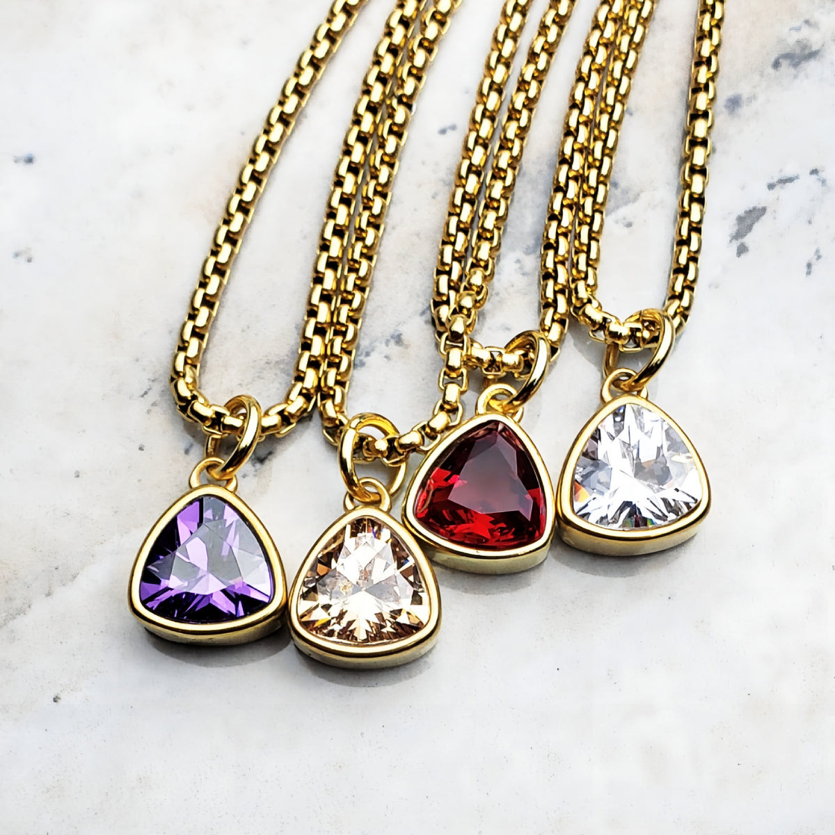 Gold Mini Amethyst Necklace