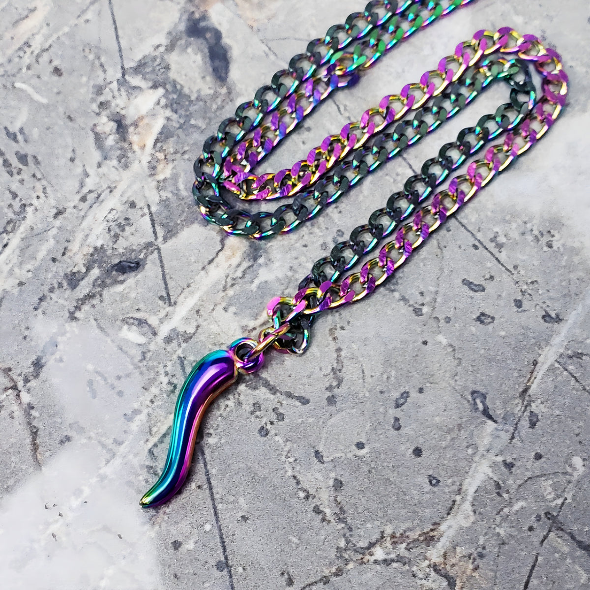 Multicolor Cornicello Pendant