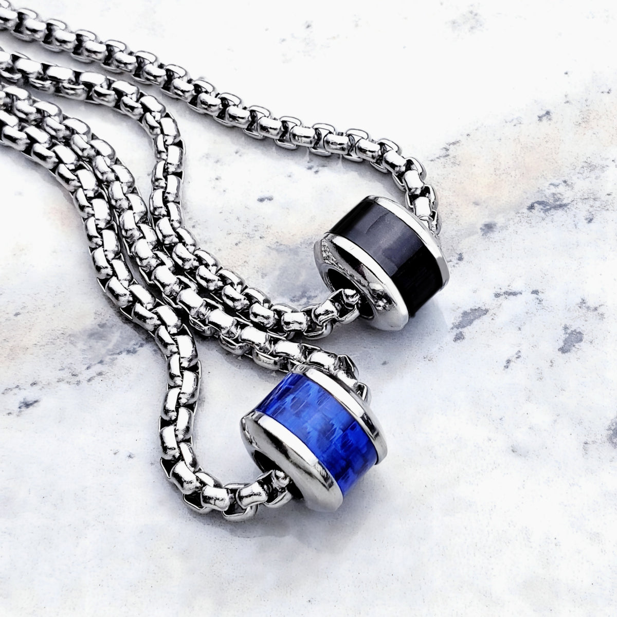 Black Carbon Fiber Necklace