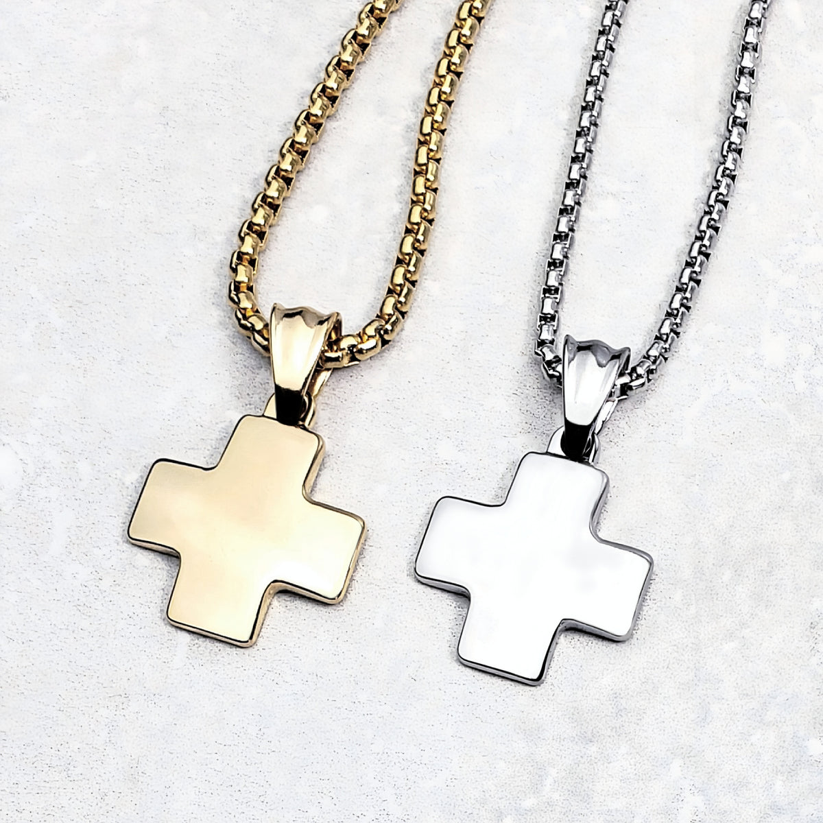 Gold Greek Cross Necklace