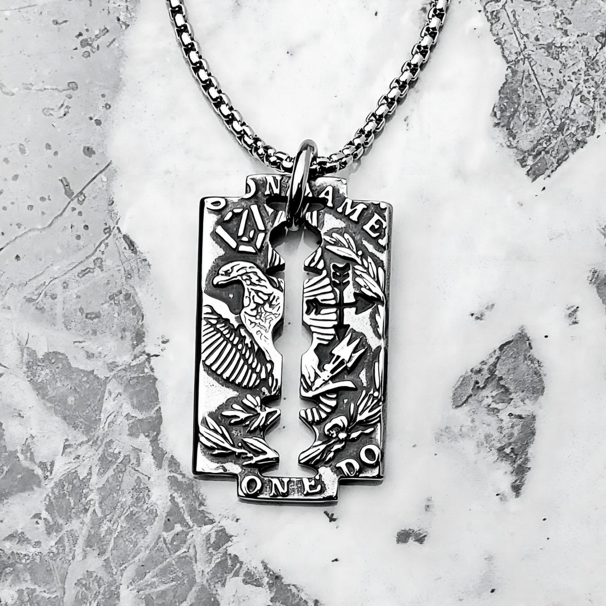 Eagle Dog Tag Necklace