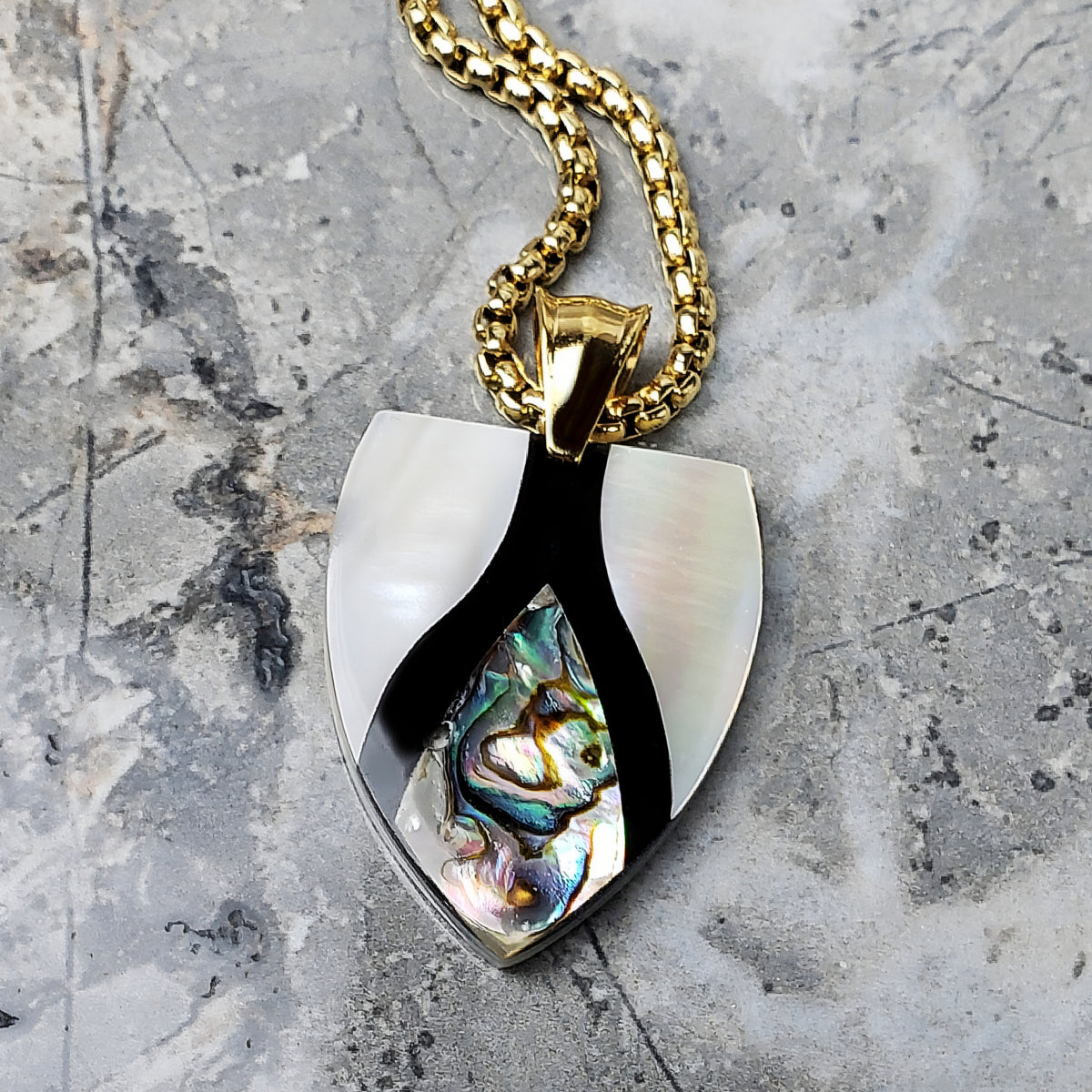 Abalone Shield Necklace
