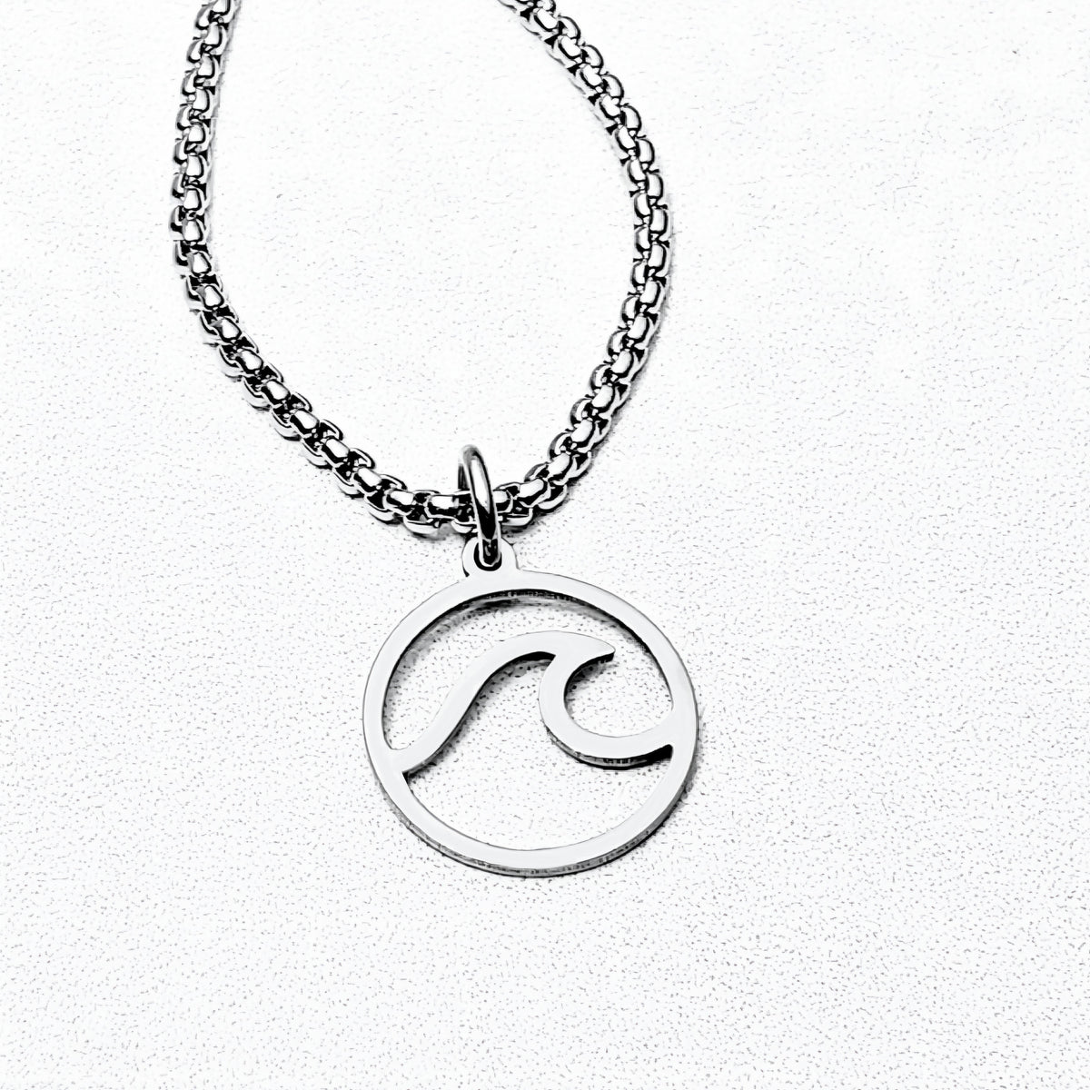 Mini Wave Coin Necklace
