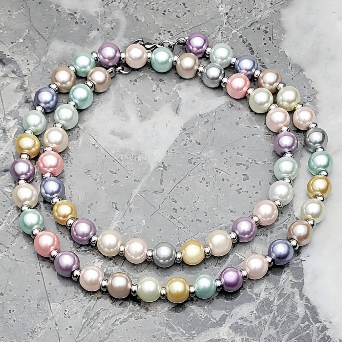 Pastel Pearls Necklace