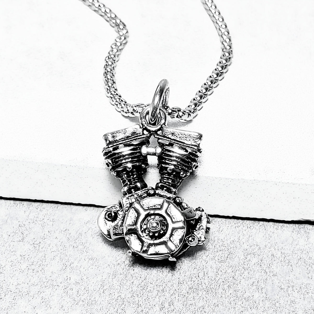 Motorcycle Engine Necklace