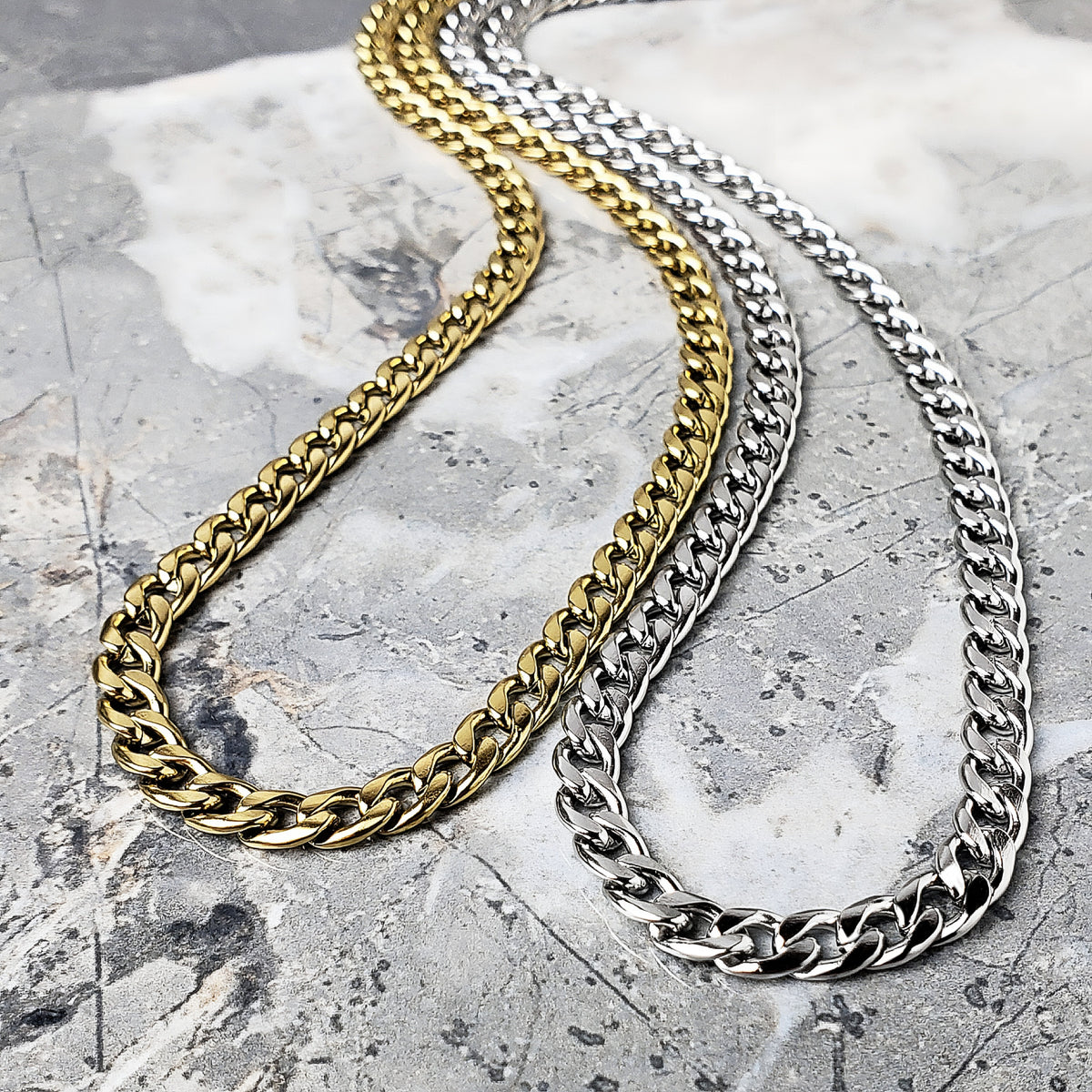 Silver Cuban Link Necklace