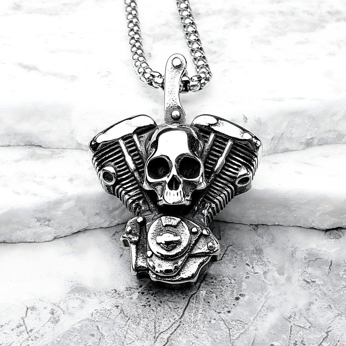 Skull Motorcycle Engine