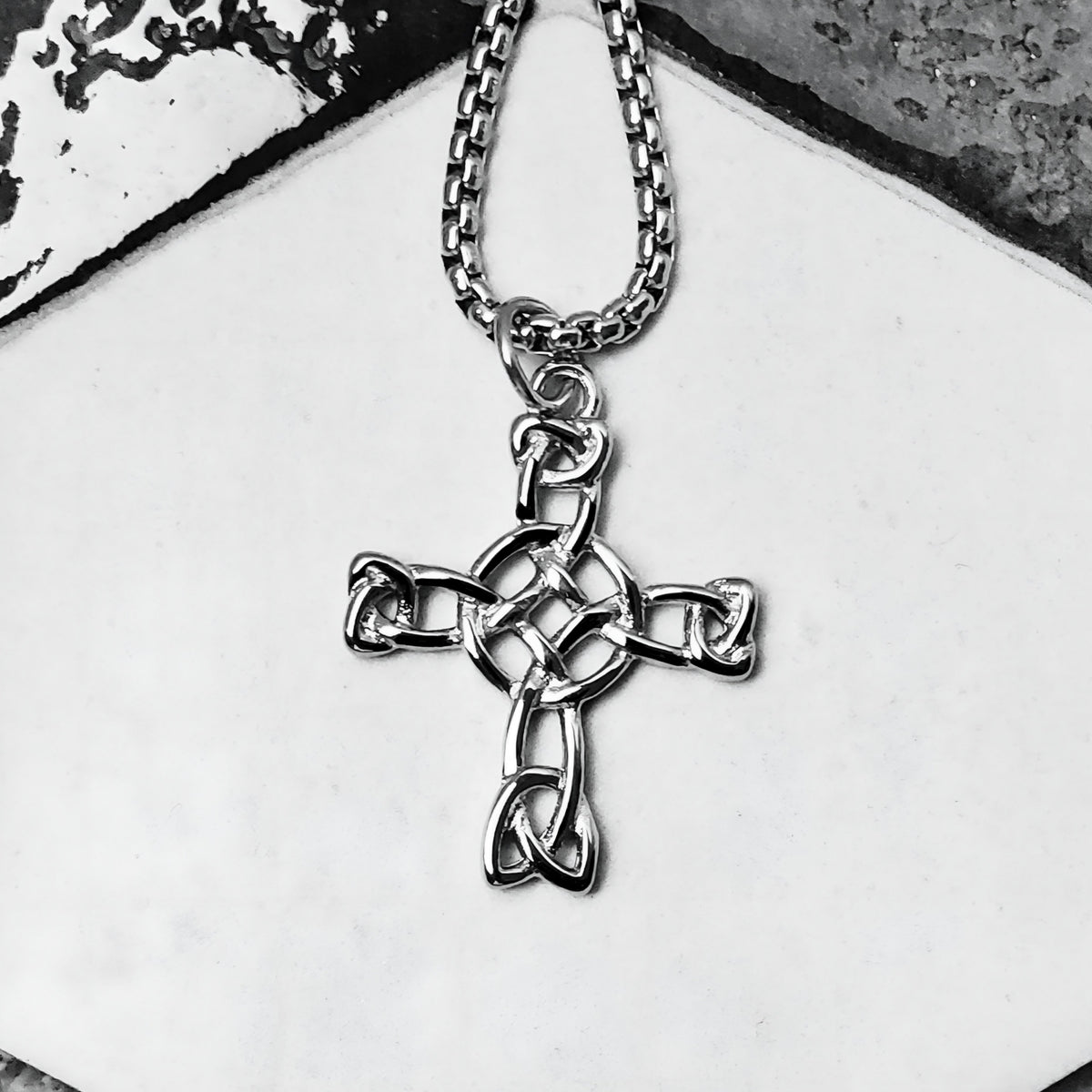 Celtic Knot Cross Necklace
