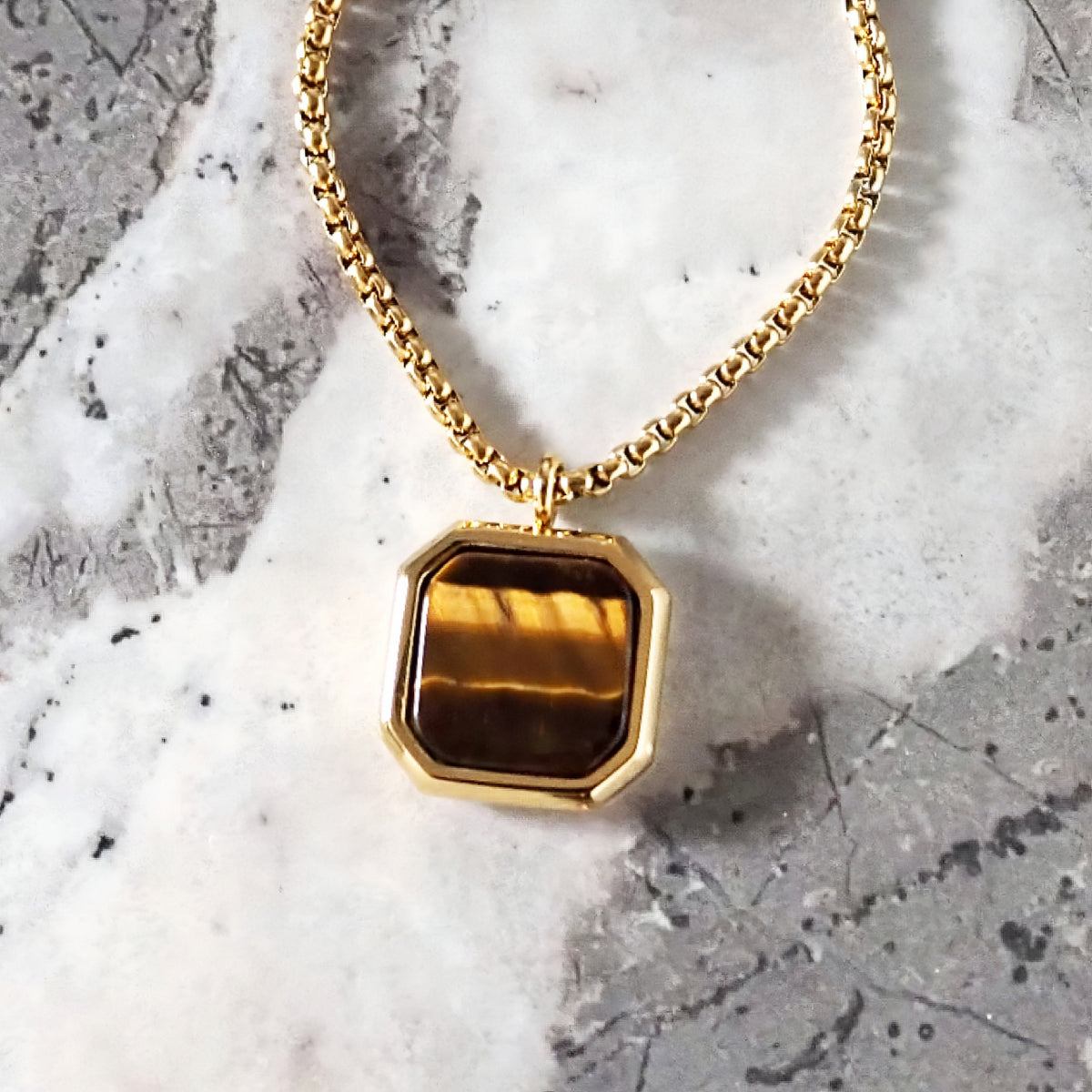 Gold Tiger Eye Necklace