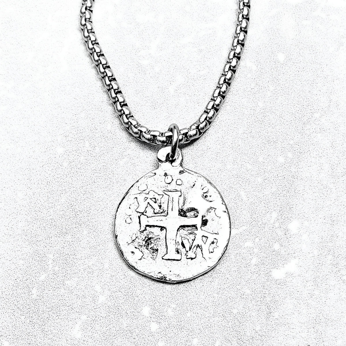 Silver Shipwreck Coin Necklace