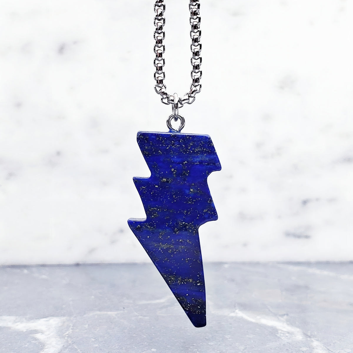 Lapis Thunder & Lightning Necklace