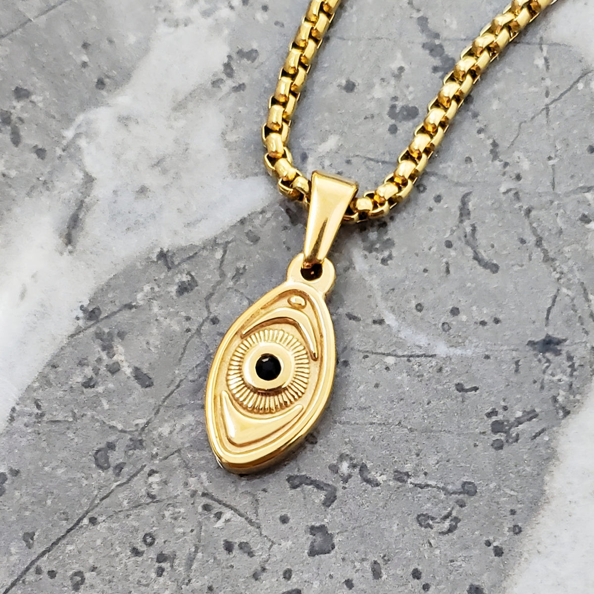 Pavé Evil Eye Necklace
