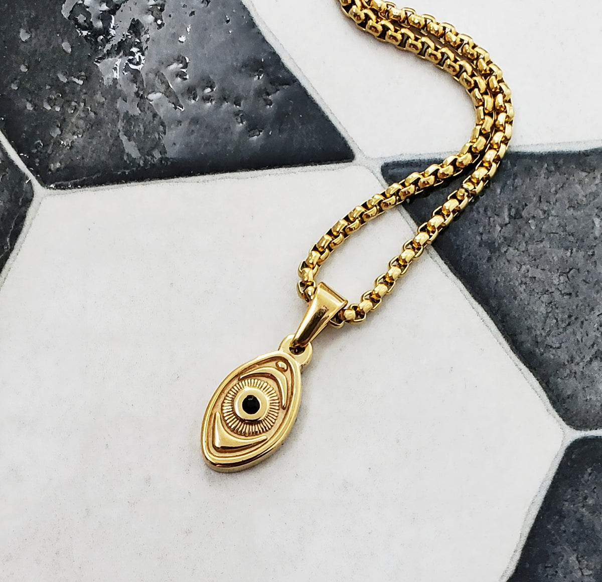 Pavé Evil Eye Necklace