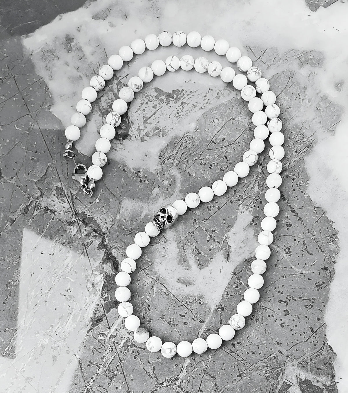 White Skull Necklace