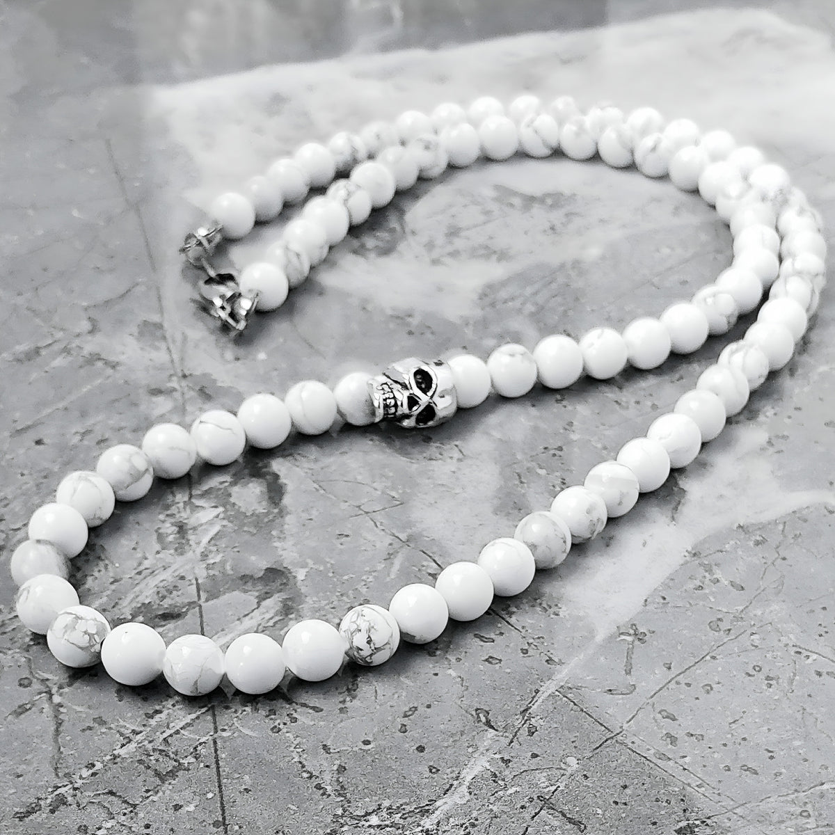 White Skull Necklace