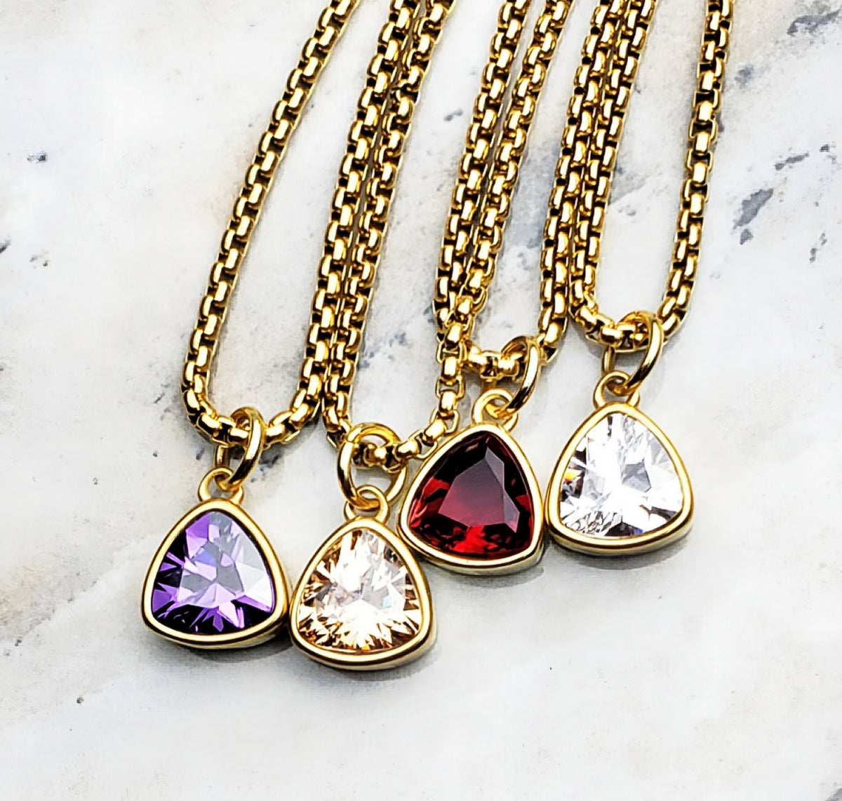 Gold Mini Topaz Necklace