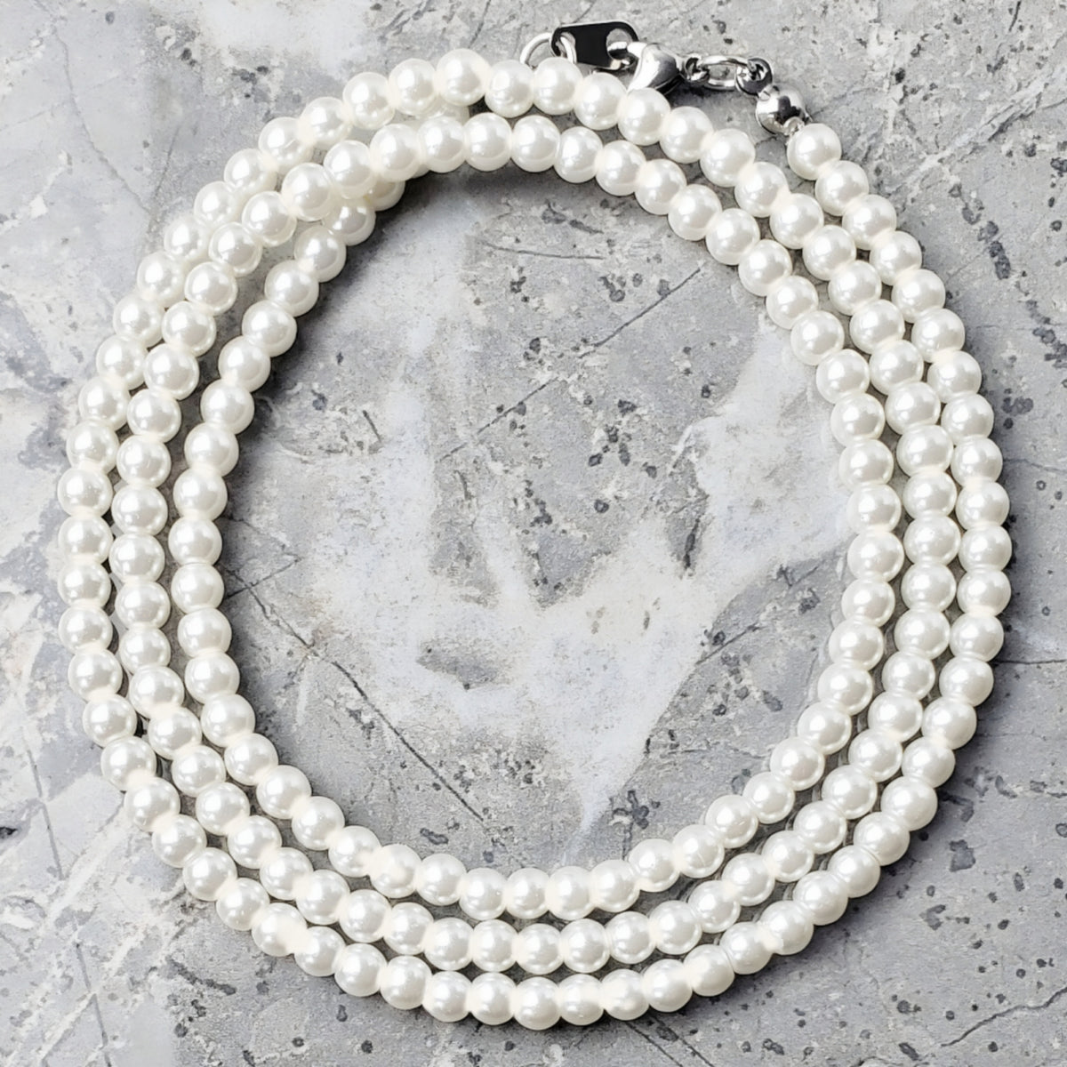 Pearl Gemstone Chain Necklace