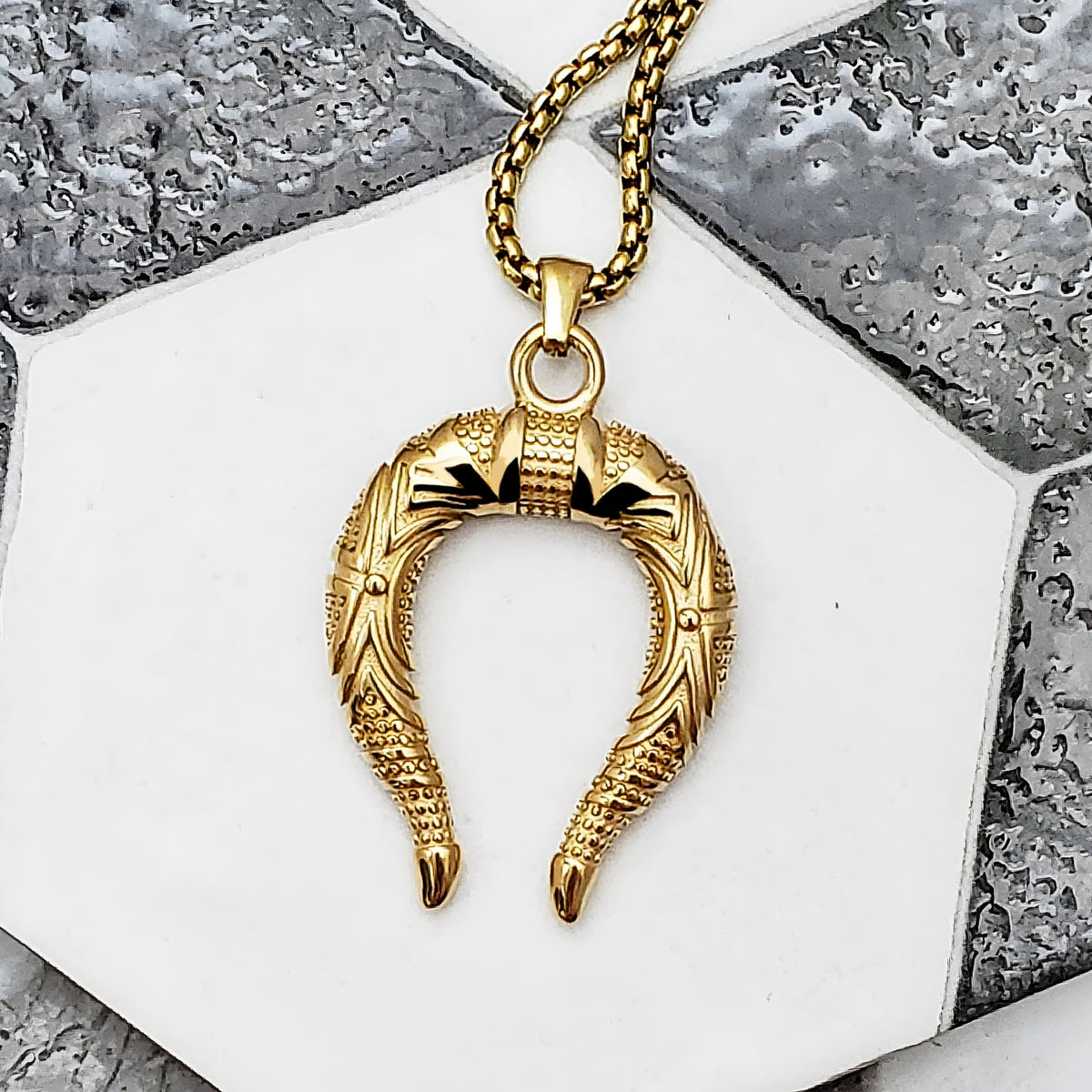 Maori Double Horn Necklace