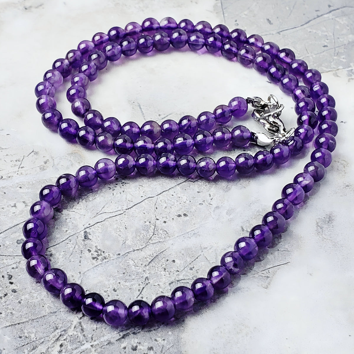 Amethyst Gemstone Chain Necklace
