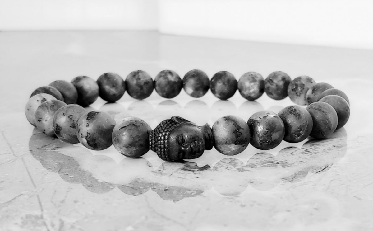 Black Stone Buddha Bracelet