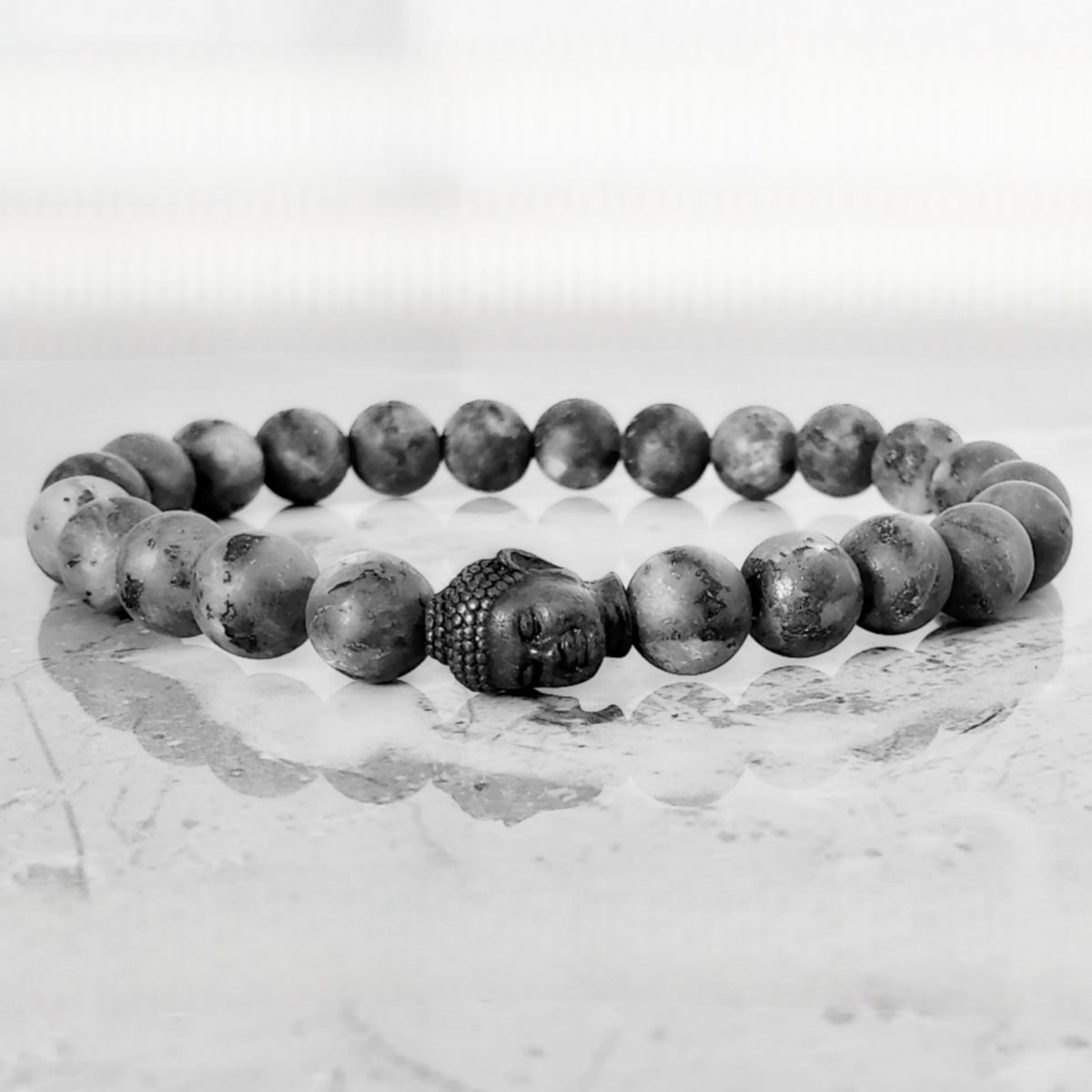 Black Stone Buddha Bracelet