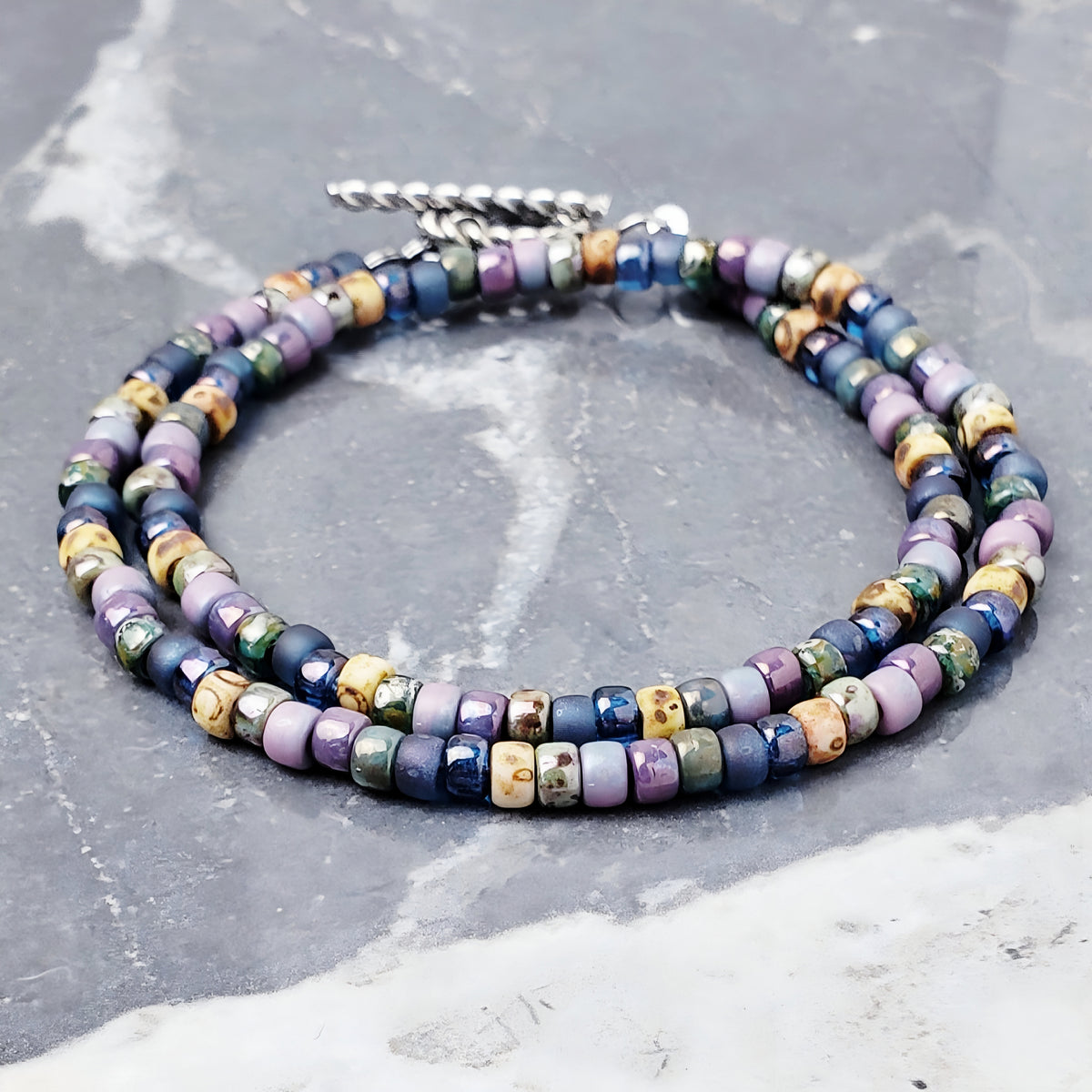 Mediterranean Bead Wrap Bracelet