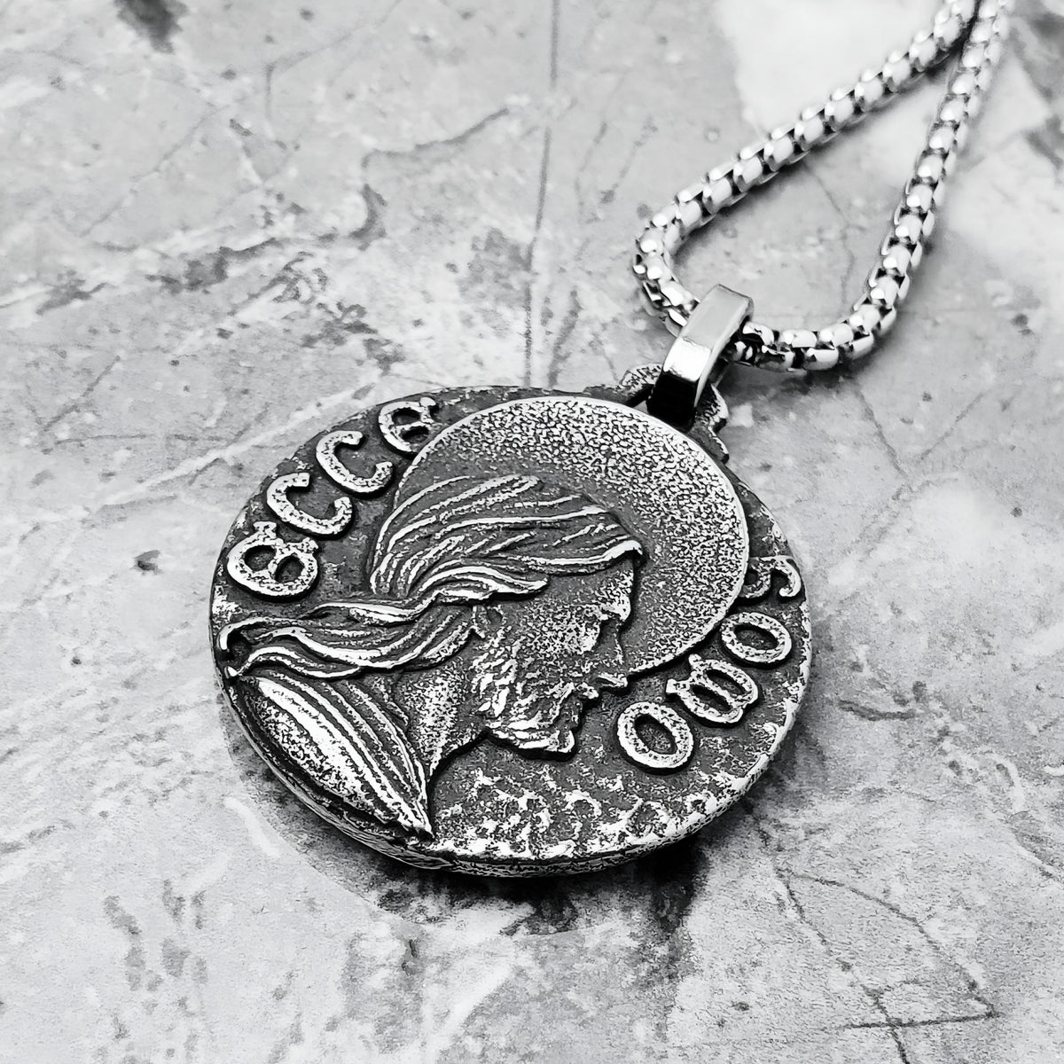 Rustic Savior Coin Necklace