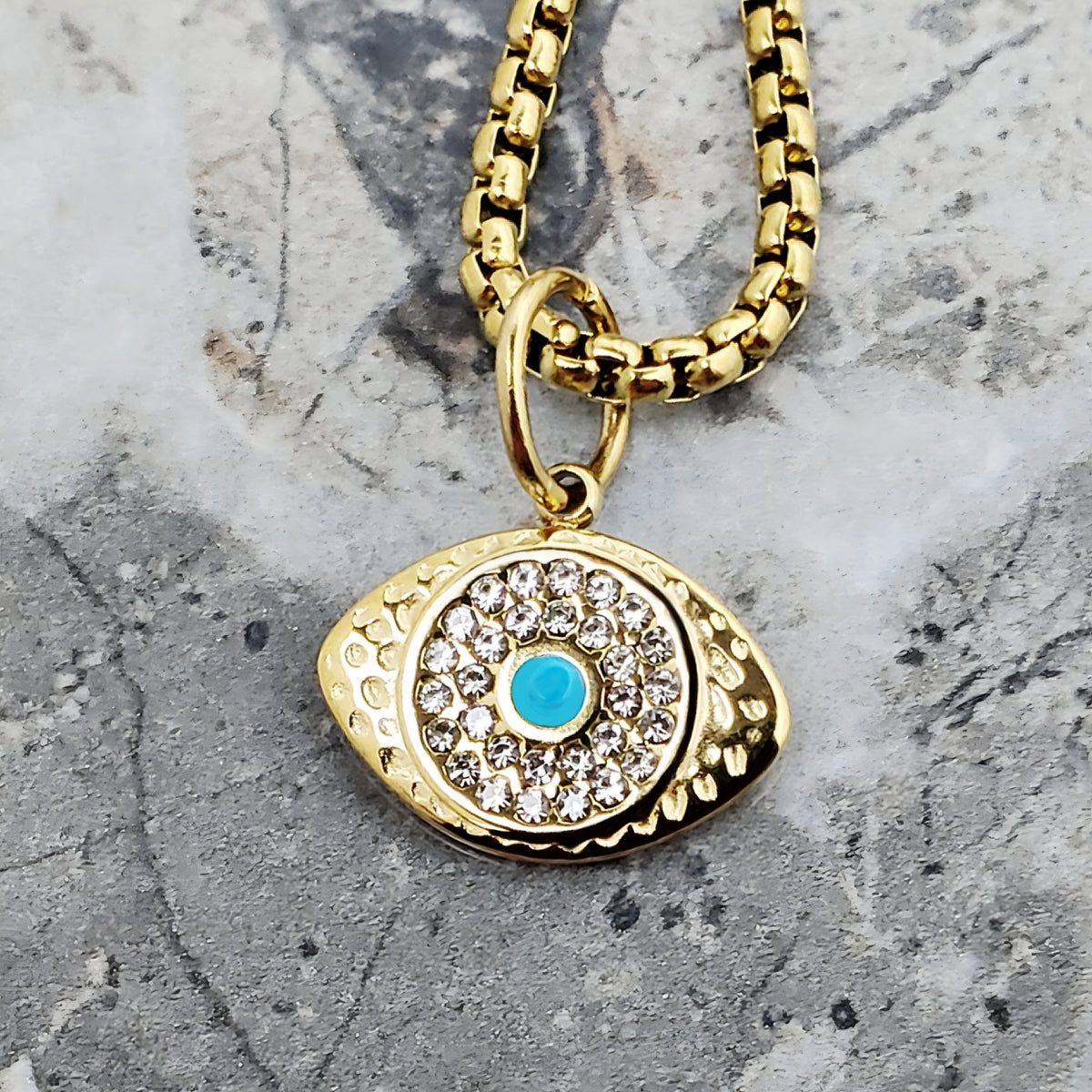 Mykonos Evil Eye Necklace