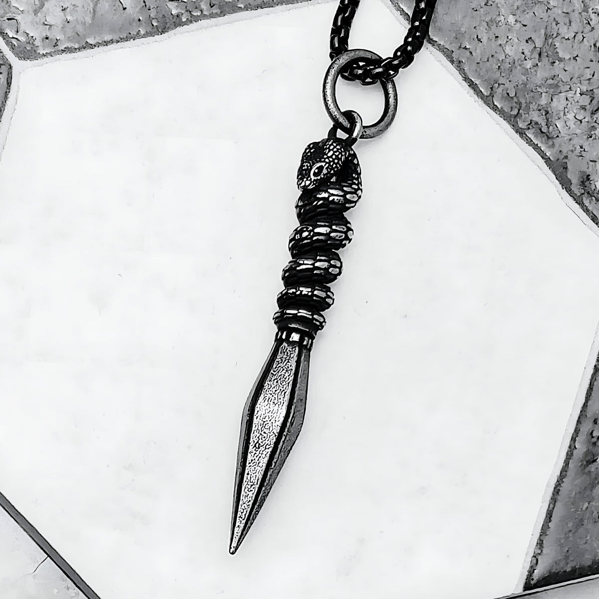 Ouroboros Dagger Necklace