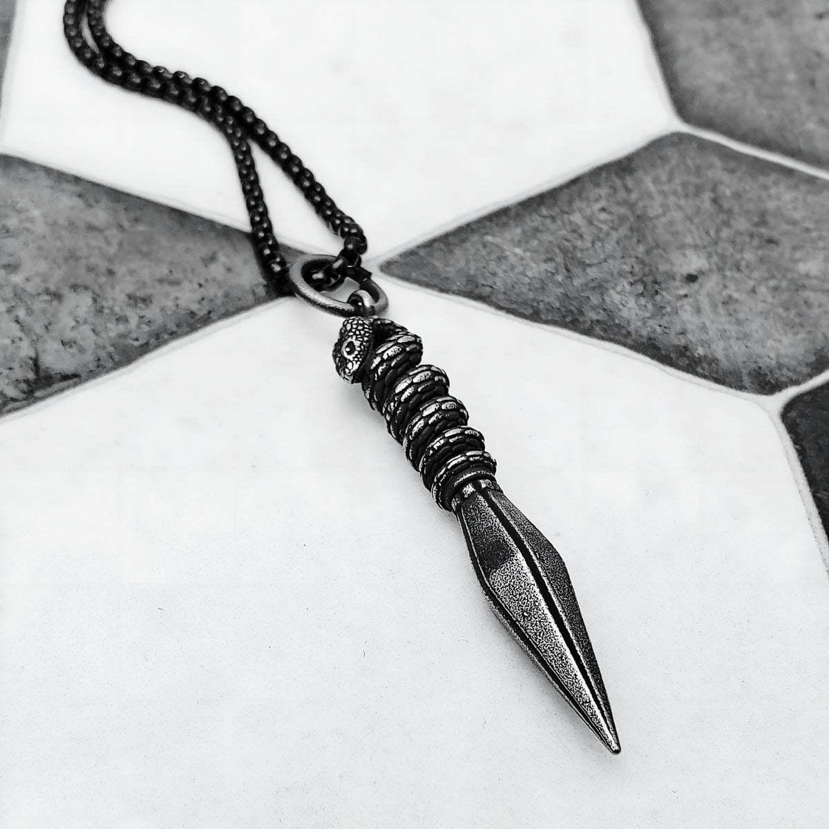 Ouroboros Dagger Necklace