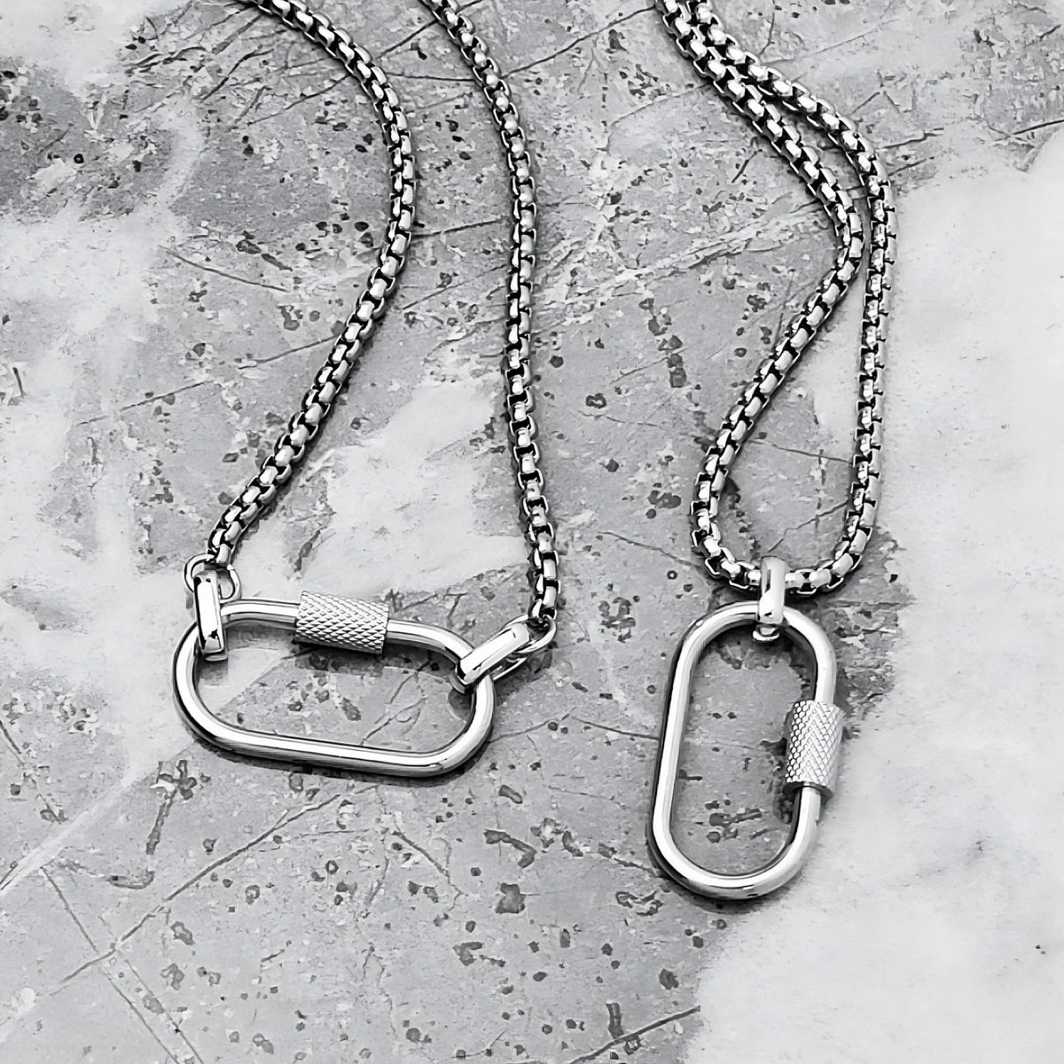 Silver Amulet Carrier Necklace
