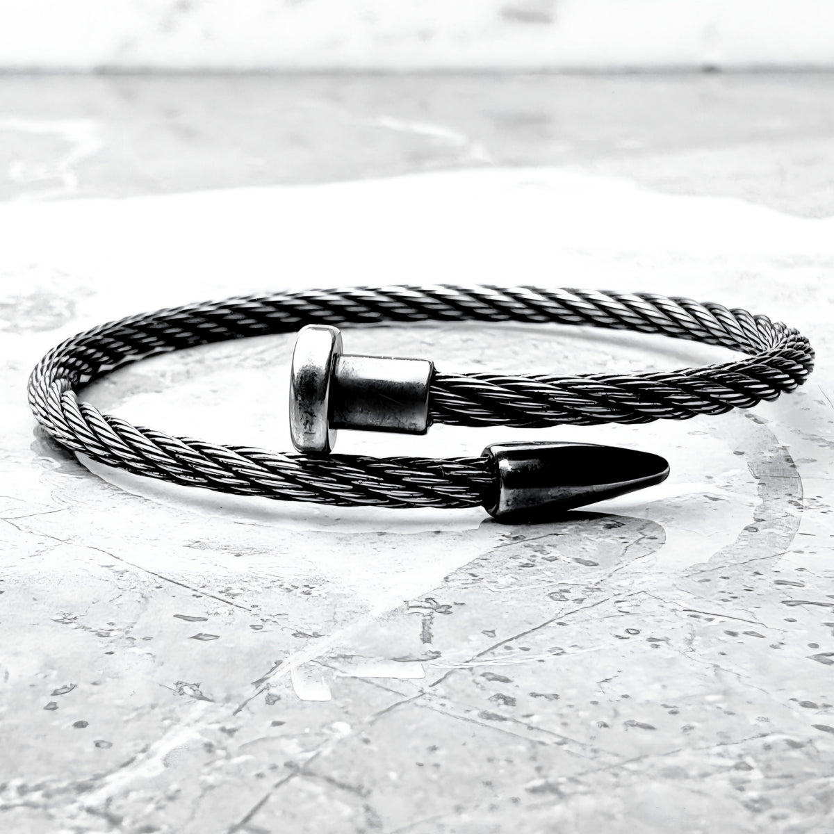 Rustic Silver Cuff Bracelet