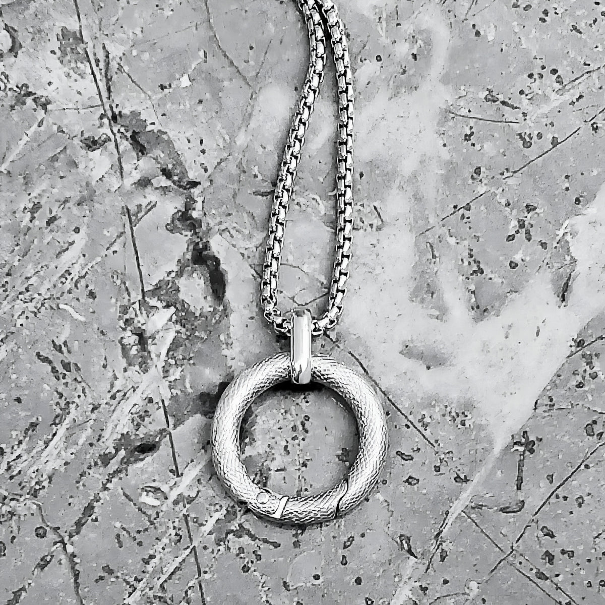 Silver Amulet Carrier Necklace