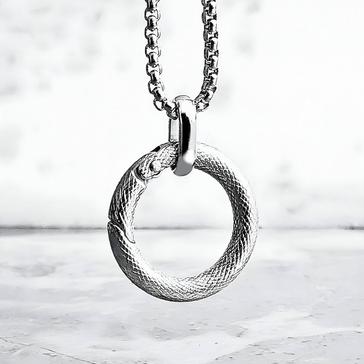 Silver Amulet Carrier Necklace