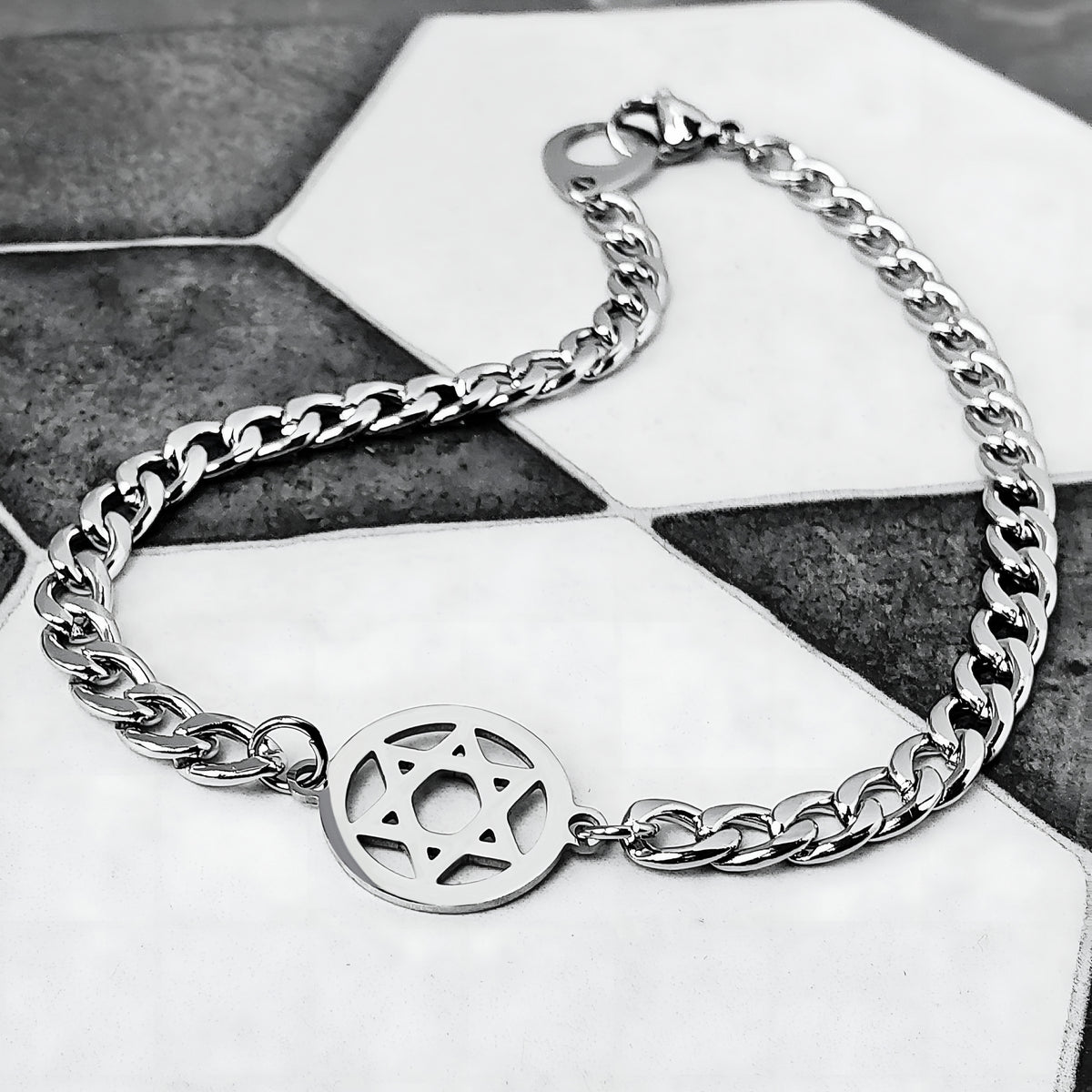 Star of David Chain Bracelet