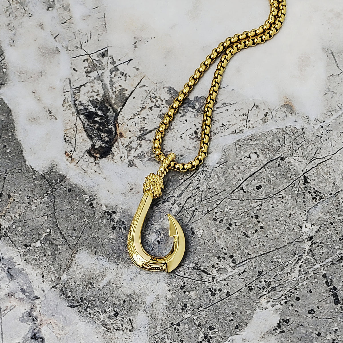 Tribal Fish Hook Necklace