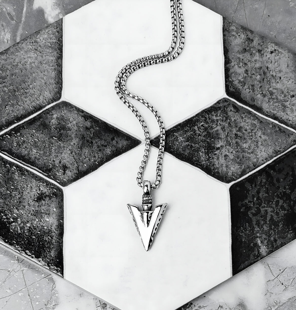 Tribal Arrowhead Necklace
