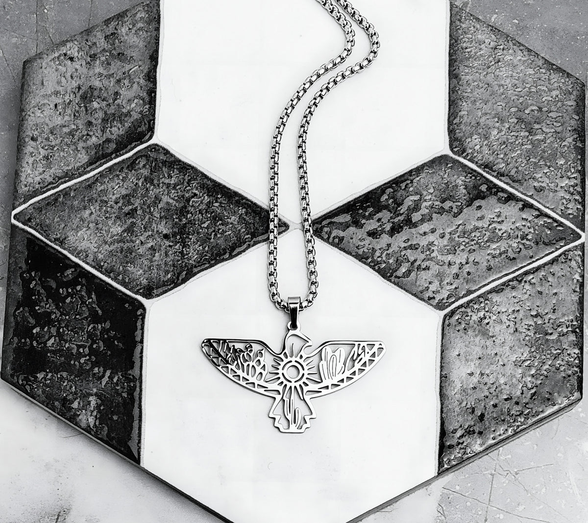 Tribal Aztec Eagle Necklace