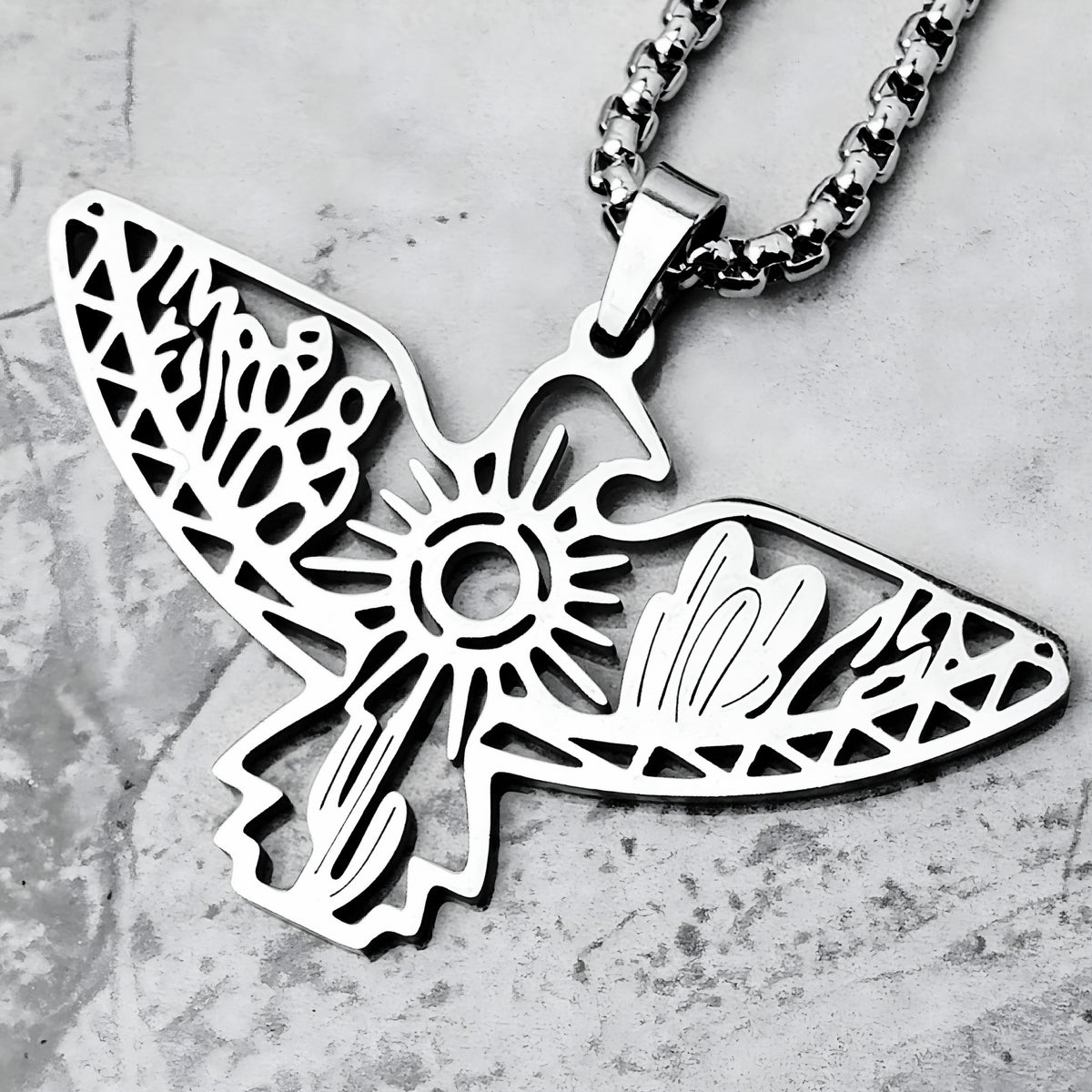 Tribal Aztec Eagle Necklace