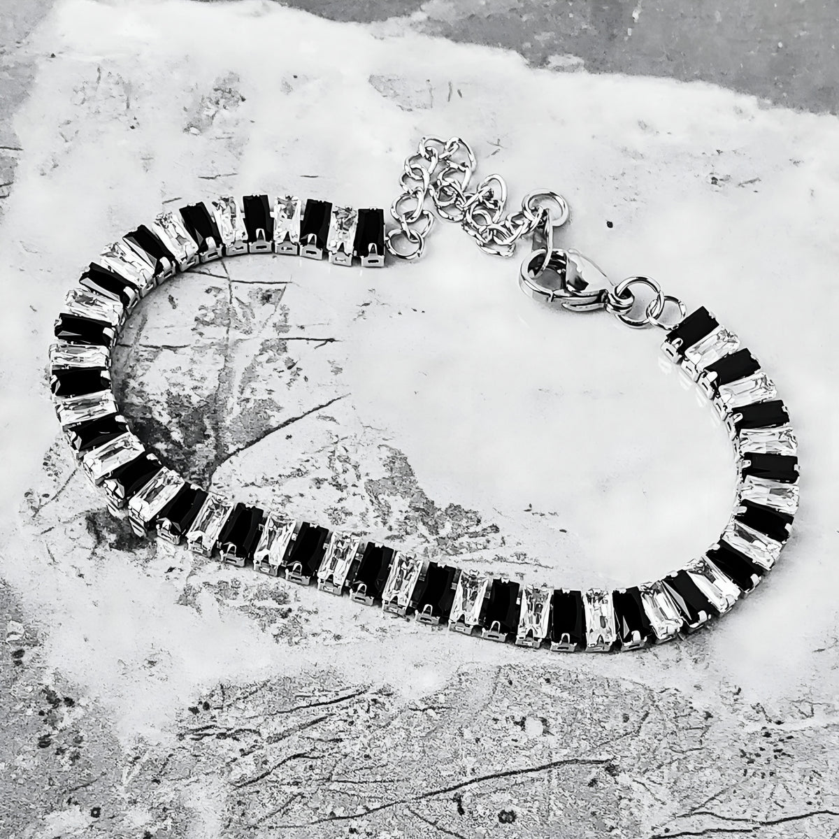 Onyx Baguette Bracelet