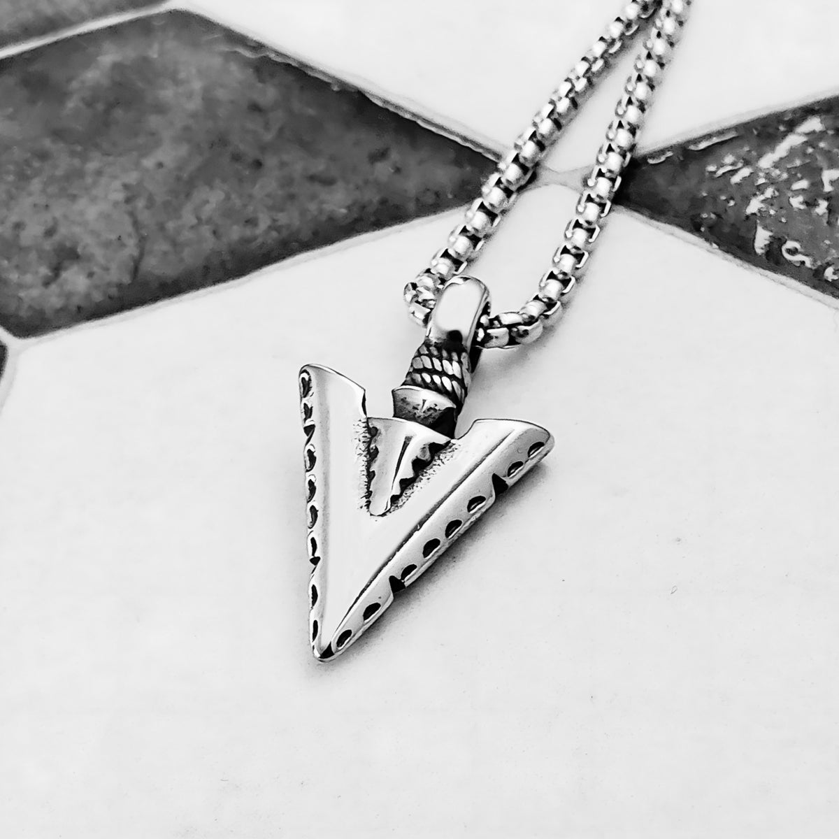 Tribal Arrowhead Necklace