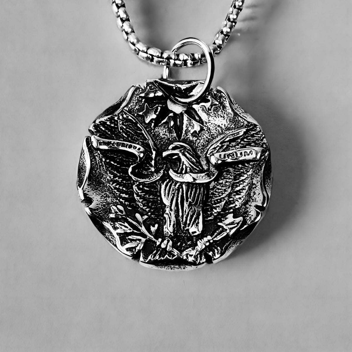 Rustic Eagle Coin Necklace