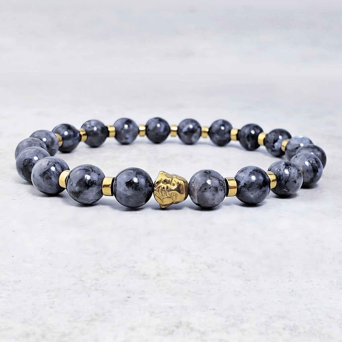 Golden Stone Buddha Bracelet