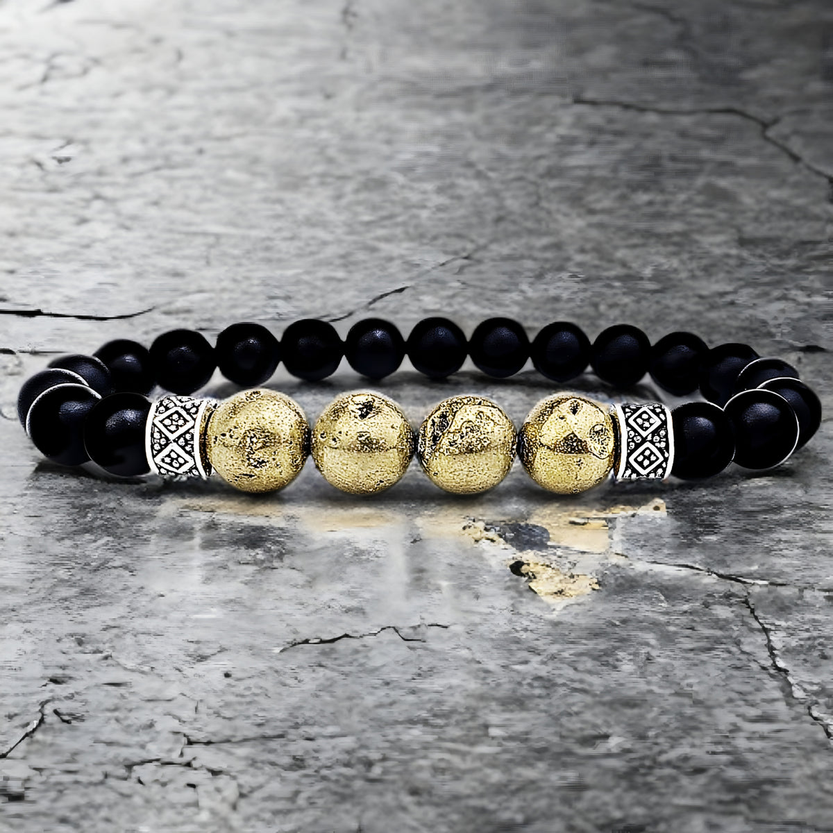 Raw Gold Stone Bracelet