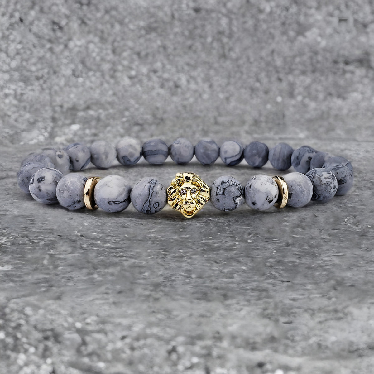 Gold Pavé Lion Bracelet
