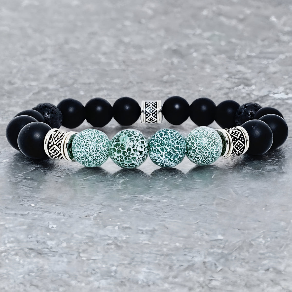 Grecian Green Rock Bracelet